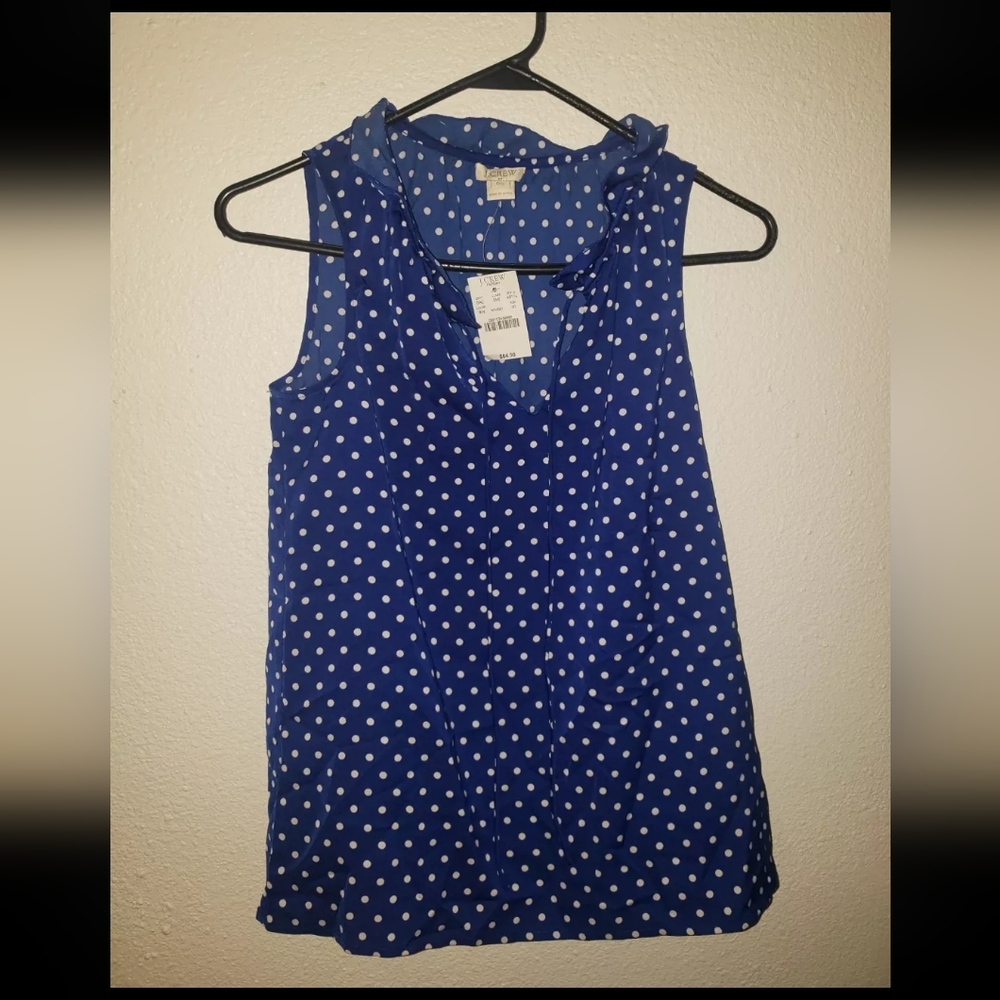 NWT J.Crew 00 sleeveless blouse